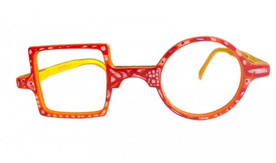 Lunettes de lecture Patchwork - Jaune et orange Edition limitée DEN END